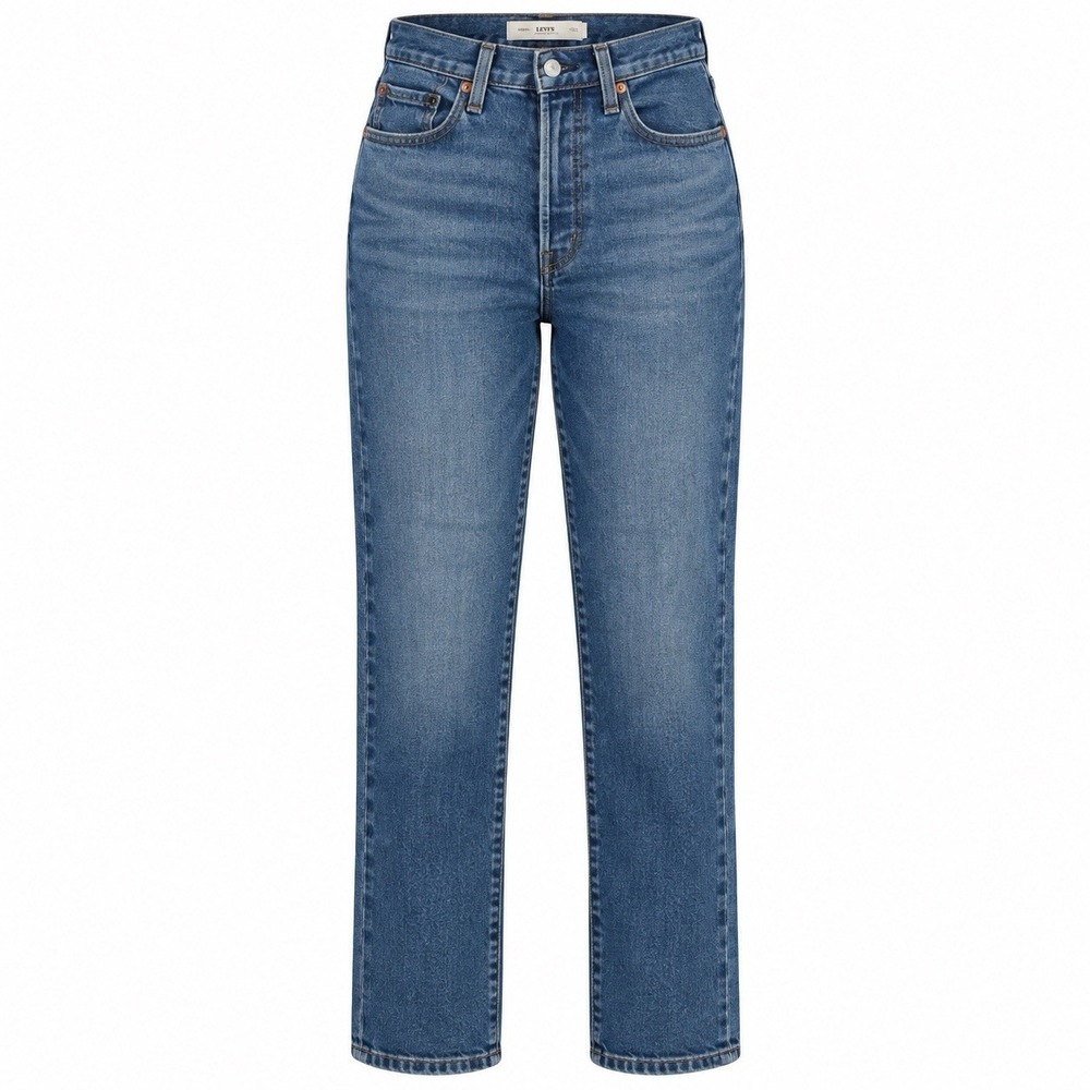 Levi's Jeans Size 27 Womens Wedgie Straight Button Fly High Rise Blue Denim